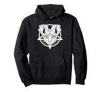 Chat Occulte Sphynx Pentagramme Gothique Kitty Mystic Art Sweat à Capuche