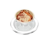 Chat Orange avec Une Petite Couronne pour Les Amoureux des Chats, propriétaires de Chats PopSockets PopGrip pour MagSafe