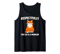 Chat Orange Chaos drôle Chat tigré Orange Meme Comédie Débardeur