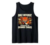 Chat Orange Chaos drôle Chat tigré Orange Meme Comédie Débardeur