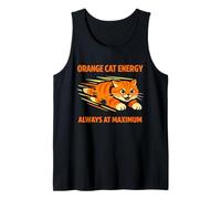 Chat Orange Chaos drôle Chat tigré Orange Meme Comédie Débardeur