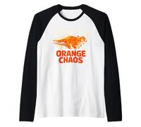 Chat Orange Chaos drôle Chat tigré Orange Meme Comédie Manche Raglan