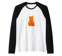 Chat Orange Chaos drôle Chat tigré Orange Meme Comédie Manche Raglan