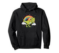 Chat Orange Chaton Dinosaure Tyrannosaure T-Rex Sweat à Capuche