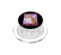 Chat Orange drôle Meme Internet Culture Gen Z Sarcastique PopSockets PopGrip pour MagSafe