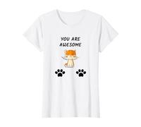 Chat orange mignon « You Are Awesome » T-Shirt