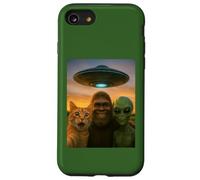 Chat Orange Selfie Bigfoot UFO Alien Coque pour iPhone SE (2020) / 7/8