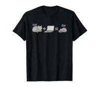 Chat + Ordinateur Portable = productivité (Peut-être) T-Shirt