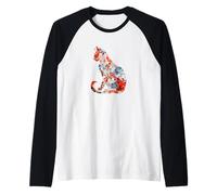 Chat Origami Chats Fleurs de Cerisier Japonais Japon Manche Raglan