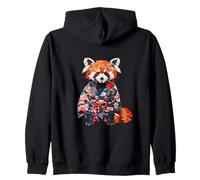 Chat Ours Kymono en Origami Toujours Haori Red Panda Sweat à Capuche