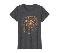 Chat Outer Space Cosmic Universe Adventure T-Shirt, Femme, Chiné Foncé, L