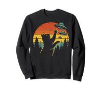Chat OVNI Shirt Invasion Extraterrestre Vaisseau Vintage Sweatshirt