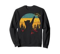 Chat OVNI Shirt Invasion Extraterrestre Vaisseau Vintage Sweatshirt