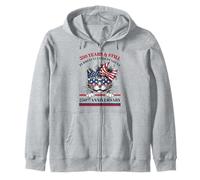 Chat Patriotique 250 Ans Amérique indépendante 1776 2026 Sweat à Capuche