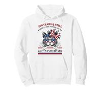 Chat Patriotique 250 Ans Amérique indépendante 1776 2026 Sweat à Capuche