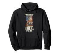 Chat Patriotique 250 Ans Amérique indépendante 1776 2026 Sweat à Capuche
