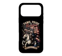 Chat Patriotique Licorne Ride Wild and Free Coque pour iPhone 17 Pro Max
