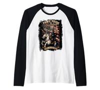 Chat Patriotique Licorne Ride Wild and Free Manche Raglan