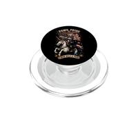 Chat Patriotique Licorne Ride Wild and Free PopSockets PopGrip pour MagSafe