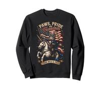 Chat Patriotique Licorne Ride Wild and Free Sweatshirt