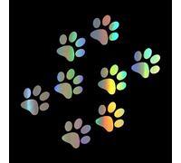 Chat Patte Autocollant De Voiture Autocollants de Voiture Décoratifs Patte Empreinte Sticker 3D Mignon Créatif Stickers Voiture Drole Autocollants Réfléchissants Étanche Pour Murs Auto