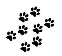 Chat Patte Autocollant Voiture Décoratif 3D Mignon - Empreinte Sticker Créatif Drole Réfléchissant Étanche Pour Murs et Auto