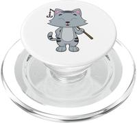 Chat Pêcheur Canne à pêche Pêche PopSockets PopGrip pour MagSafe