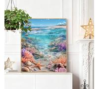 Chat Peinture Diamant Adulte, 5D Chambre Diamond Painting Complet, DIY Broderie Diamant pour Débutants, Strass Point de Croix Cristal Painting by Numbers pour Enfants, Murale Décor 75x100cm H-J1038