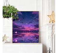 Chat Peinture Diamant Adulte, 5D Dessin Animé Diamond Painting Complet, DIY Broderie Diamant Kit pour Débutants, Strass Point de Croix Cristal Painting by Numbers pour Murale Décor 50x70cm H-J1044
