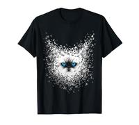 Chat Persan avec Papillon Art T-Shirt