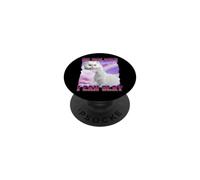 Chat Persan drôle Meme Internet Culture Gen Z Sarcastique PopSockets PopGrip Adhésif
