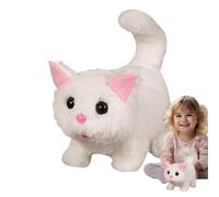 Chat persan électrique, peluche ABS interactif STK | Queue robotique qui miaule 19 x 11 x 17 cm 180 g, cet électronique marche et hoche pour , garçons, filles et divertissement pour b b