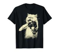Chat Persan Mignon Jouant du Violon Musicien Chaton violoniste T-Shirt