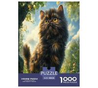 Chat Persan Puzzle 1000 Pièces Educa Jouet en Bois Cadeau Unique De l'art De La DécoRation Jeu Éduchatif Challenge Toy Adultes Et Enfants À Partir De 14 Ans 38x26cm/1000pcs