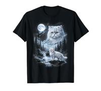 Chat Persan rétro années 90 Bootleg Meme Chats T-Shirt Graphique avec Valeur, Homme, Noir, M
