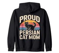Chat Persan rétro Fier Sweat à Capuche