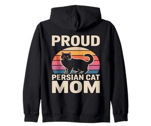 Chat Persan rétro Fier Sweat à Capuche
