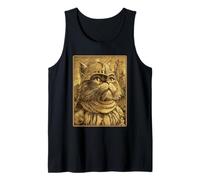 Chat perse Vintage Chevalier médiéval surréaliste félin Débardeur