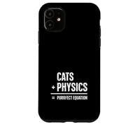 Chat Physique Humour Science Nerd Amoureux des Chats Coque pour iPhone 11