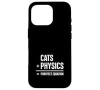 Chat Physique Humour Science Nerd Amoureux des Chats Coque pour iPhone 16 Pro