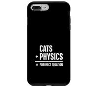 Chat Physique Humour Science Nerd Amoureux des Chats Coque pour iPhone 7 Plus/8 Plus
