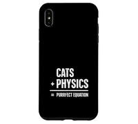Chat Physique Humour Science Nerd Amoureux des Chats Coque pour iPhone XS Max