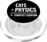 Chat Physique Humour Science Nerd Amoureux des Chats PopSockets PopGrip pour MagSafe