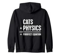 Chat Physique Humour Science Nerd Amoureux des Chats Sweat à Capuche