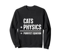 Chat Physique Humour Science Nerd Amoureux des Chats Sweatshirt