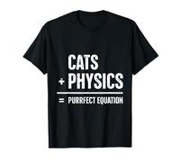 Chat Physique Humour Science Nerd Amoureux des Chats T-Shirt