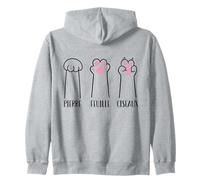 Chat Pierre Feuille Ciseaux Humour Félin Cadeau Drôle Sweat à Capuche