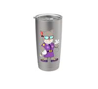Chat Policière Menottes Police Gobelet isotherme en acier inoxydable double paroi