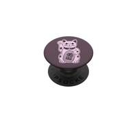 Chat Porte-Bonheur Chat Mignon Maneki-Neko Chat Design Moderne PopSockets PopGrip Adhésif
