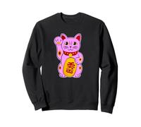 Chat Porte-Bonheur Chats Maneki-Neko Chat d'oeil Lucky Yoga Sweatshirt
